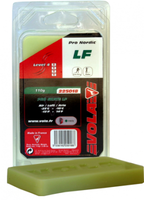 Závodní běžecký fluorový vosk zelený PRO SKATE LF 225018 -25 °C / -10 °C 110g.  