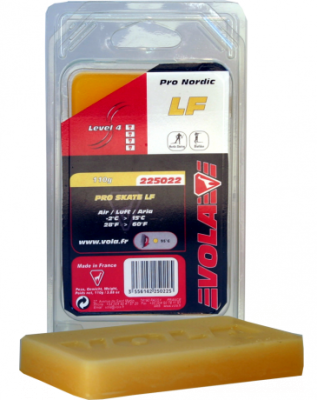 Závodní běžecký fluorový vosk žlutý PRO SKATE LF 225022 -2 °C / 15 °C 110g.  