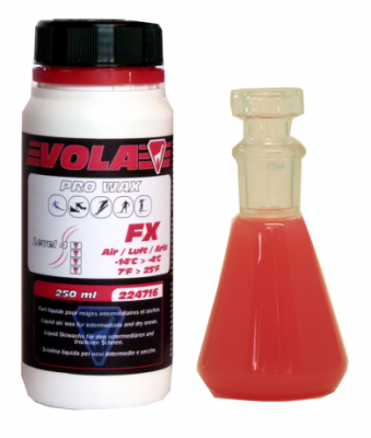 Závodní tekutý vosk FX Red 250ml 224716 -14°C / -4°C  