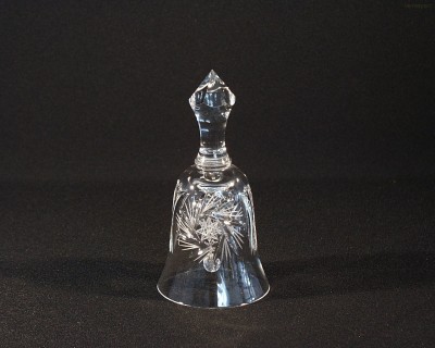 Zvonek křišťálový broušený 17058/26008/155  15,5 cm Tom Crystal Bohemia 